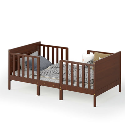 2-in-1 Convertible Toddler Bed with Guardrails - Relaxacare