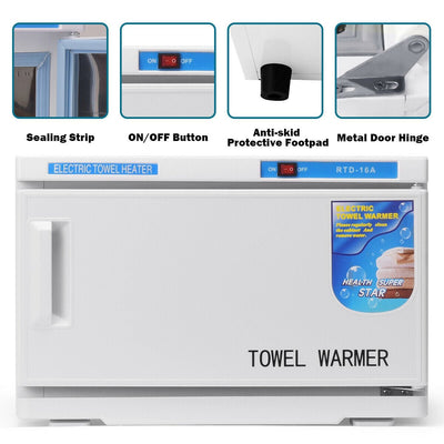 2 in 1 Hot Towel Warmer Cabinet UV Sterilizer - Relaxacare