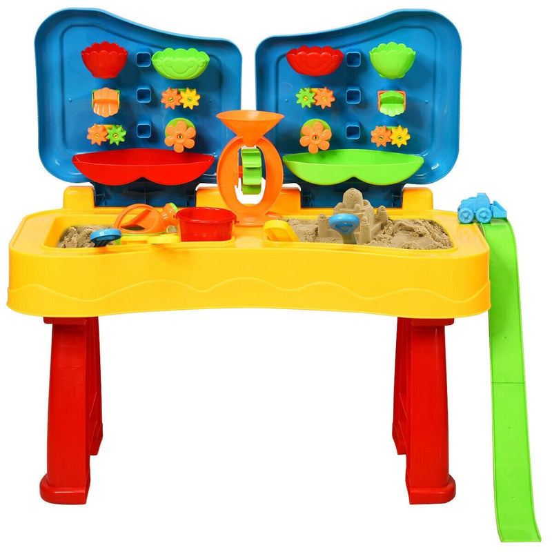 2 in 1 Kids Sand and Water Table Activity Play Table with Accessories - Relaxacare