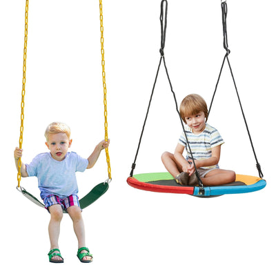 2-Pack Swing Set Swing Seat Replacement and Saucer Tree Swing - Relaxacare