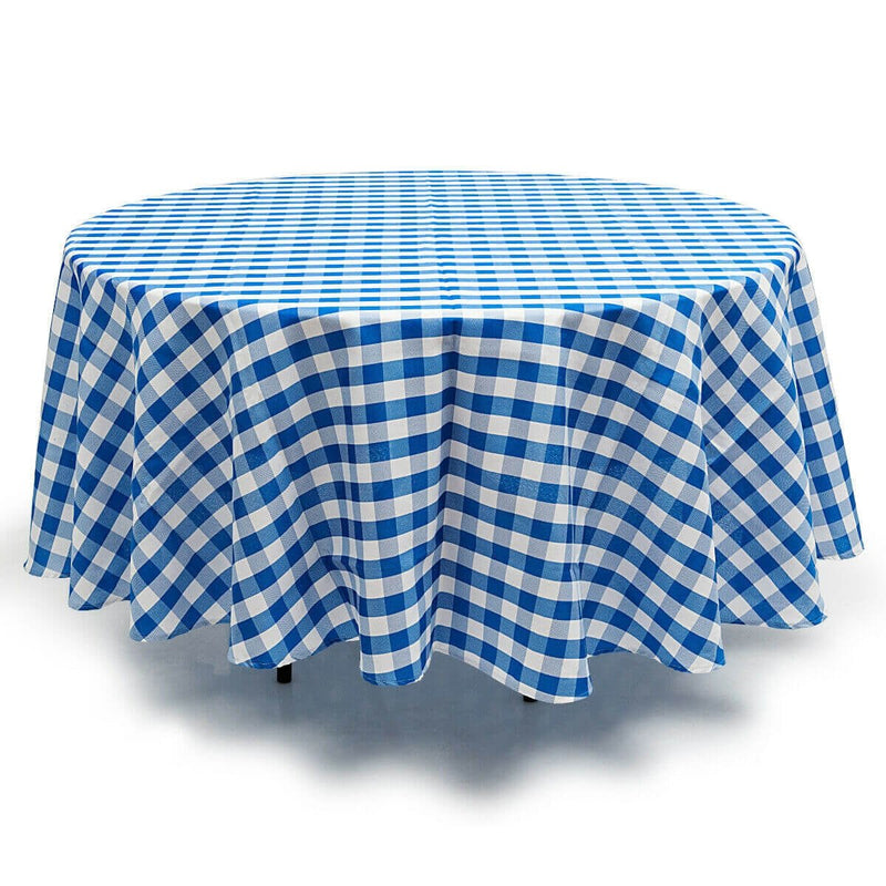 2 Pcs Stain Resistant and Wrinkle Resistant Table Cloth-Blue - Relaxacare