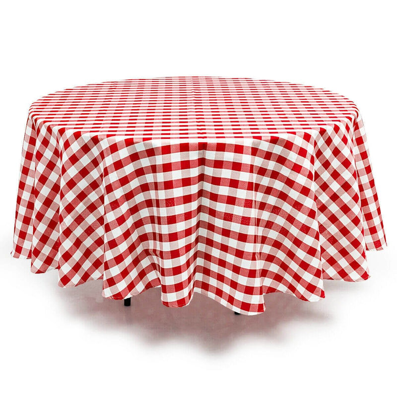2 Pcs Stain Resistant and Wrinkle Resistant Table Cloth-Red - Relaxacare