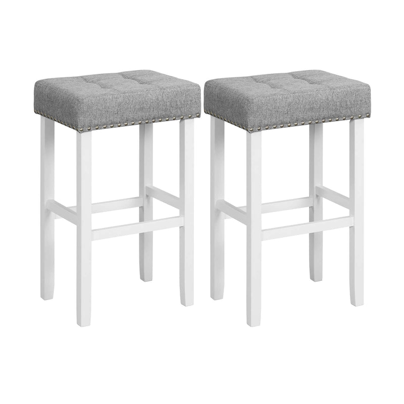 2 Pieces Counter Height Bar Stools with Sponge Padded Cushion-29 inches - Relaxacare