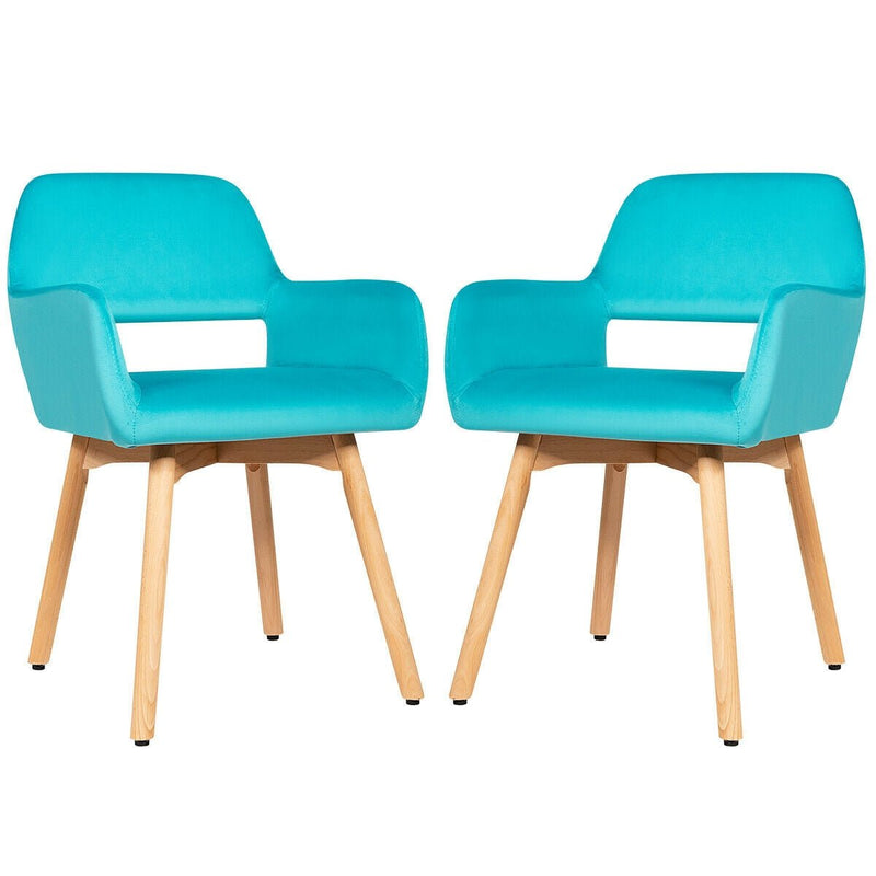 2 Pieces Modern Upholstered Accent Armchairs Set - Relaxacare