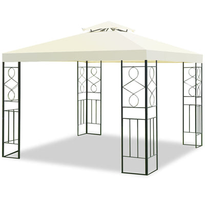 2 Tiers 10 x 10 Feet Patio Gazebo Canopy Tent - Relaxacare