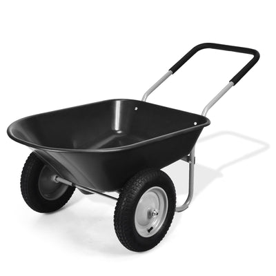 2 Tire Wheelbarrow Garden Cart Heavy-duty Dolly Utility Cart - Relaxacare
