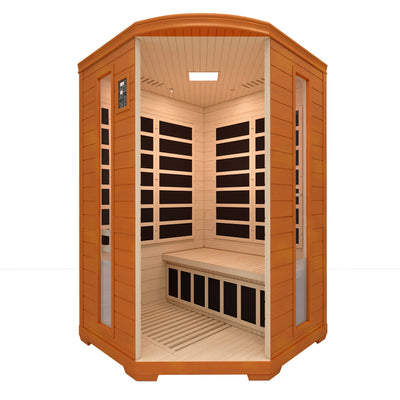 2023 Model-Early Black Friday Sale-Westinghouse-Corner Unit Sauna With 3D Heat/ Chromotherapy/ Bluetooth speakers- Low EMF-WES43-2000 - Relaxacare