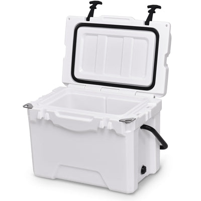 20QT Handle Lockable Fishing Camping Cooler Ice Chest - Relaxacare