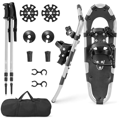 21/25/30 Inch 4-in-1 Lightweight Terrain Snowshoes with Flexible Pivot System - Relaxacare
