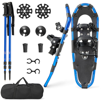 21/25/30 Inch Lightweight Terrain Snowshoes with Flexible Pivot System - Relaxacare