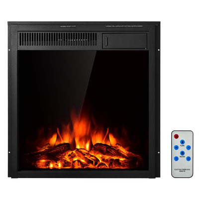 22.5 Inch Electric Fireplace Insert Freestanding and Recessed Heater - Relaxacare