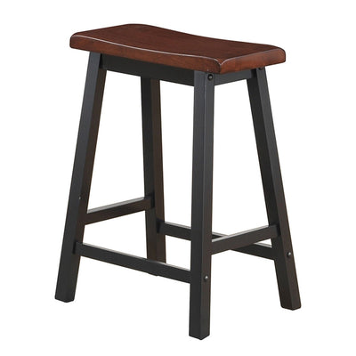 24 Inch Height Set of 2 Home Kitchen Dining Room Bar Stools-Coffee - Relaxacare