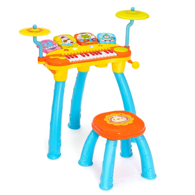 24-Key Piano Keyboard DJ Drum Combination with Microphone and MP3 - Relaxacare
