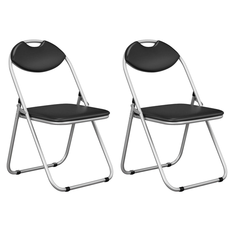 2/4/6 Pieces Portable Folding Dining Chairs Set with Carrying Handles - Relaxacare