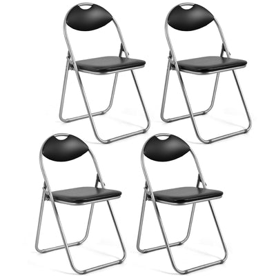 2/4/6 Pieces Portable Folding Dining Chairs Set with Carrying Handles-Set of 4 - Relaxacare