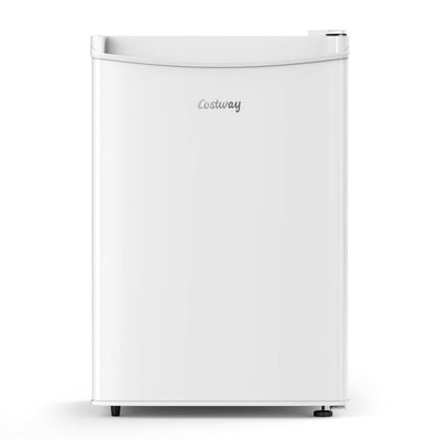 2.5 Cu Ft Compact Single Door Refrigerator with Freezer-White - Relaxacare