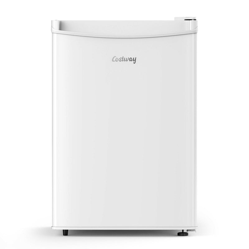 2.5 Cu Ft Compact Single Door Refrigerator with Freezer-White - Relaxacare