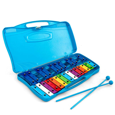 25 Notes Glockenspiel Chromatic Metal Xylophone - Relaxacare