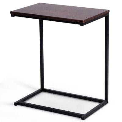 26 Inch Beside Sofa Laptop Holder End Stand Desk-Coffee - Relaxacare