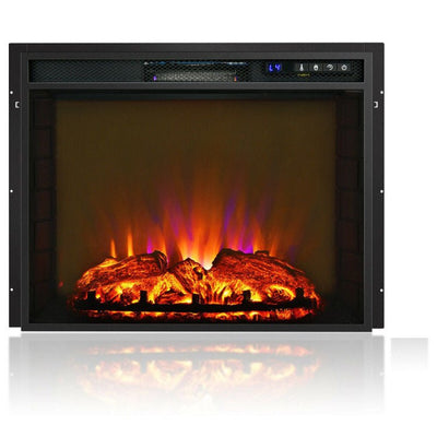 26 Inch Recessed Electric Fireplace heater with Remote Control 750W/1500W - Relaxacare