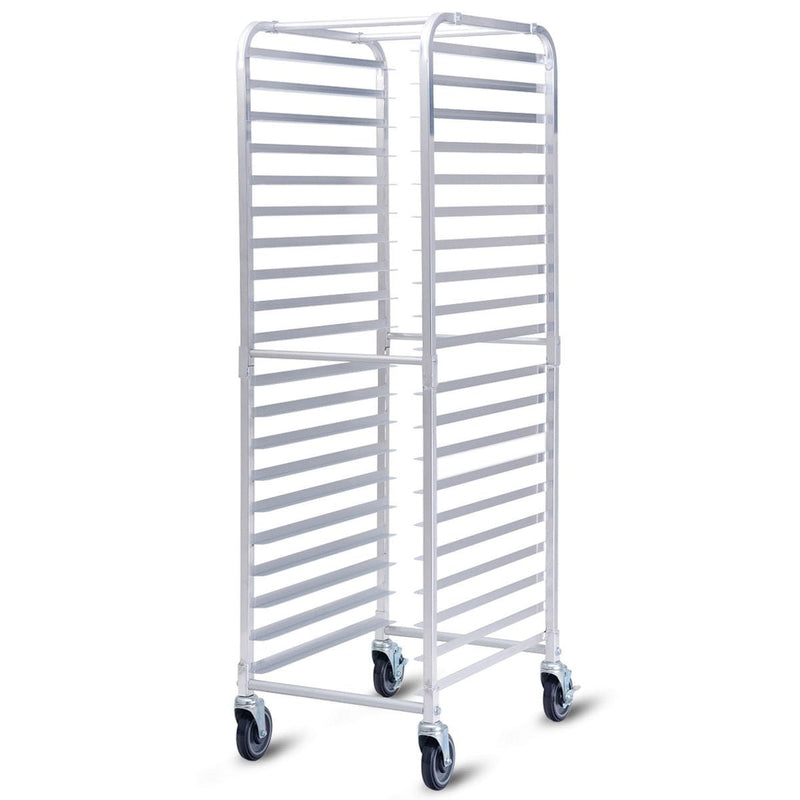 26 x 20 x 70 Inch 20 Sheet Aluminum Pan Rolling Bakery Rack - Relaxacare