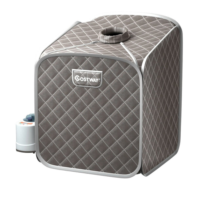 2L Portable Folding Steam Sauna Spa-Gray - Relaxacare