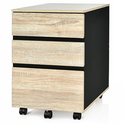 3-Drawer Mobile File Cabinet for Home Office - Relaxacare