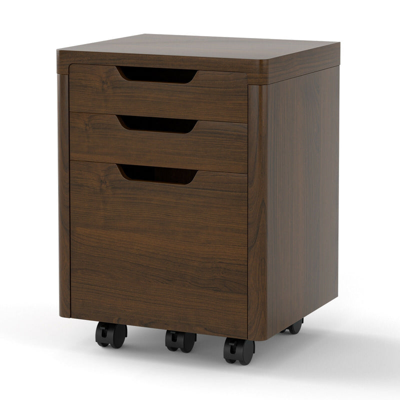 3 Drawer Mobile File Cabinet with Lockable Casters - Relaxacare