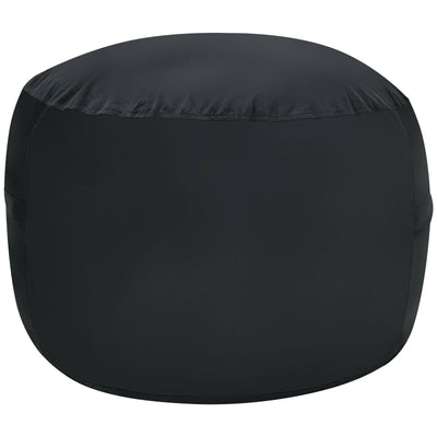 3 Feet Bean Bag Chair with Microfiber Cover and Independent Sponge Filling-Black - Relaxacare