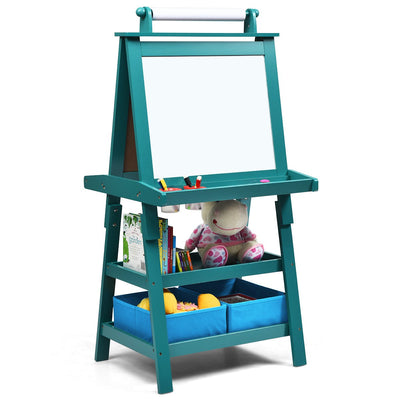 3 in 1 Double-Sided Storage Art Easel-Green - Relaxacare