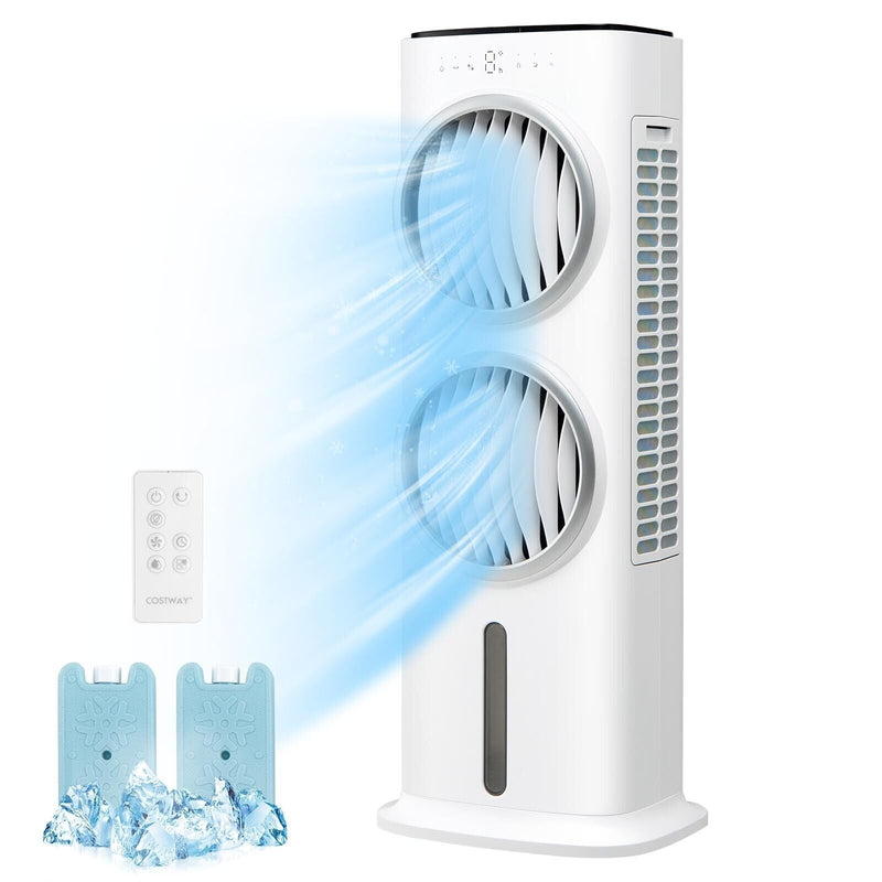3-in-1 Evaporative Air Cooler with 9H Timer Remote-White - Relaxacare