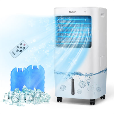3-in-1 Evaporative Portable Air Cooler Fan with Remote Control - Relaxacare