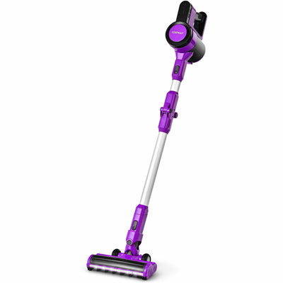 3-in-1 Handheld Cordless Stick Vacuum Cleaner with 6-cell Lithium Battery-Purple - Relaxacare