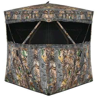 3 Person Hunting camouflage Surround View Tent with Slide Mesh Window - Relaxacare