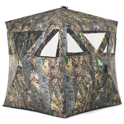 3 Person Portable Pop-Up Ground Hunting Blind with Tie-downs - Relaxacare