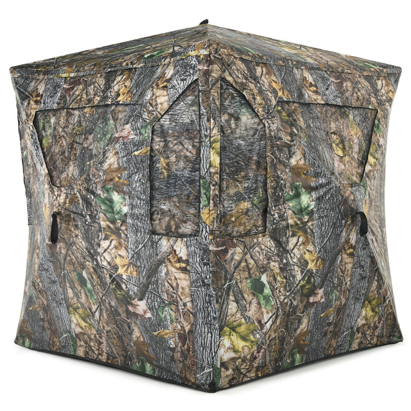 3 Person Portable Pop-Up Ground Tent with Gun Ports and Carrying Bag - Relaxacare