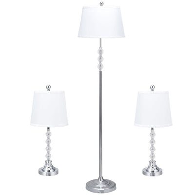 3-Piece Floor Lamp and Table Lamps Set - Relaxacare