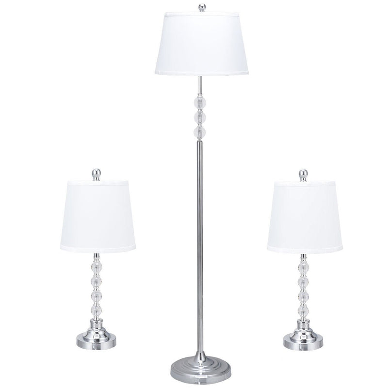3-Piece Floor Lamp and Table Lamps Set - Relaxacare