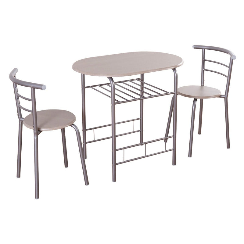 3-Piece Space-Saving Bistro Set for Kitchen and Apartment - Relaxacare