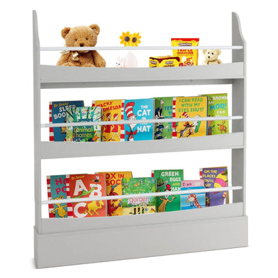 3-Tier Bookshelf with 2 Anti-Tipping Kits for Books and Magazines - Relaxacare