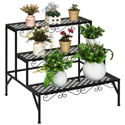 3 Tiers Metal Decorative Plant Stand - Relaxacare