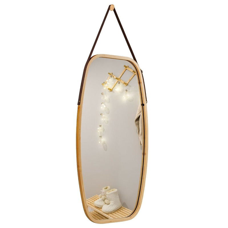 30 Inch Modern Rectangle Wall Hanging Framed Mirror - Relaxacare
