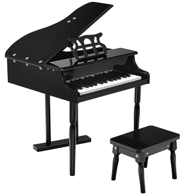 30-Key Kids Piano Keyboard Toy with Bench Piano Lid and Music Rack - Relaxacare
