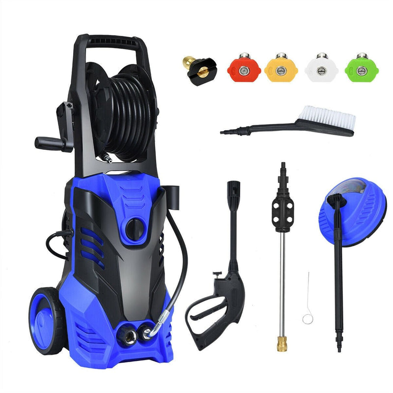 3000PSI Electric High Pressure Washer with 5 Nozzles and Hose Reel - Relaxacare