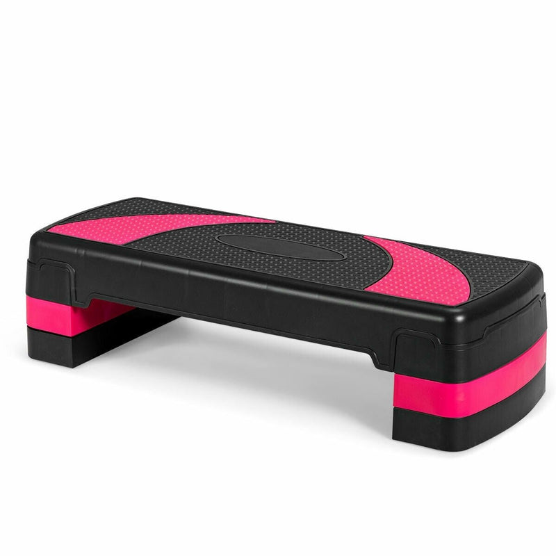 31 Inch Adjustable Exercise Aerobic Stepper with Non-Slip Pads - Relaxacare