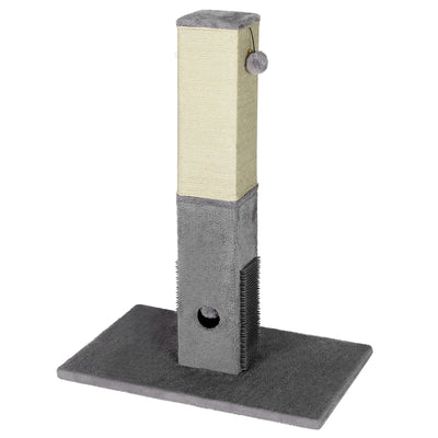 31 Inch Tall Cat Scratching Post Claw Scratcher with Sisal Rope and 2 plush Ball - Relaxacare