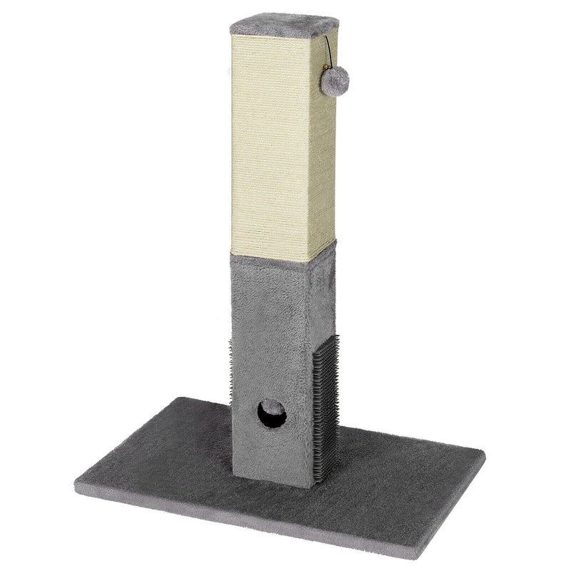 31 Inch Tall Cat Scratching Post Claw Scratcher with Sisal Rope and 2 plush Ball - Relaxacare