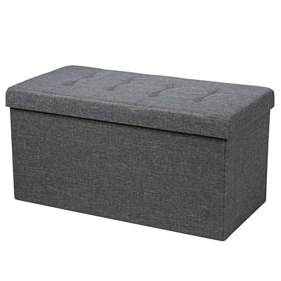 31.5 Inch Fabric Foldable Storage with Removable Storage Bin-Dark Gray - Relaxacare