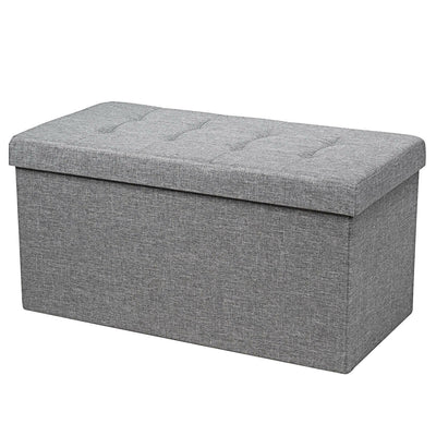31.5 Inch Fabric Foldable Storage with Removable Storage Bin-Light Gray - Relaxacare
