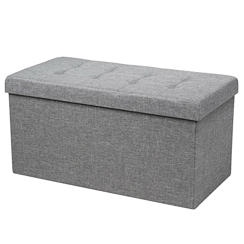 31.5 Inch Fabric Foldable Storage with Removable Storage Bin-Light Gray - Relaxacare